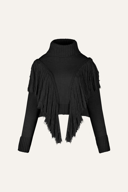 Elegancia Natural Sweater in Black